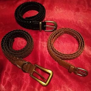 Light Brown Faux Braided Belt